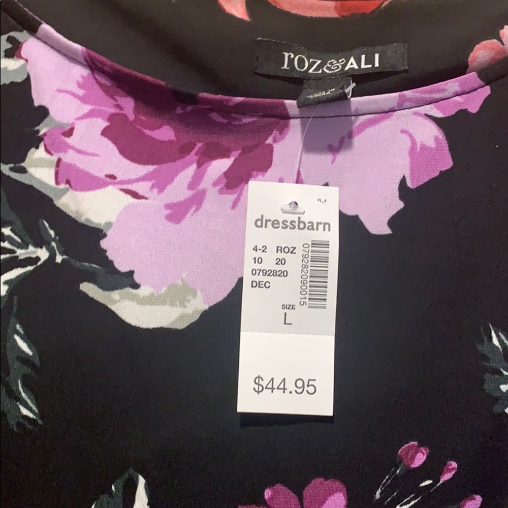 Dress Barn Three quarter sleeve floral dress - Picture 2 of 3